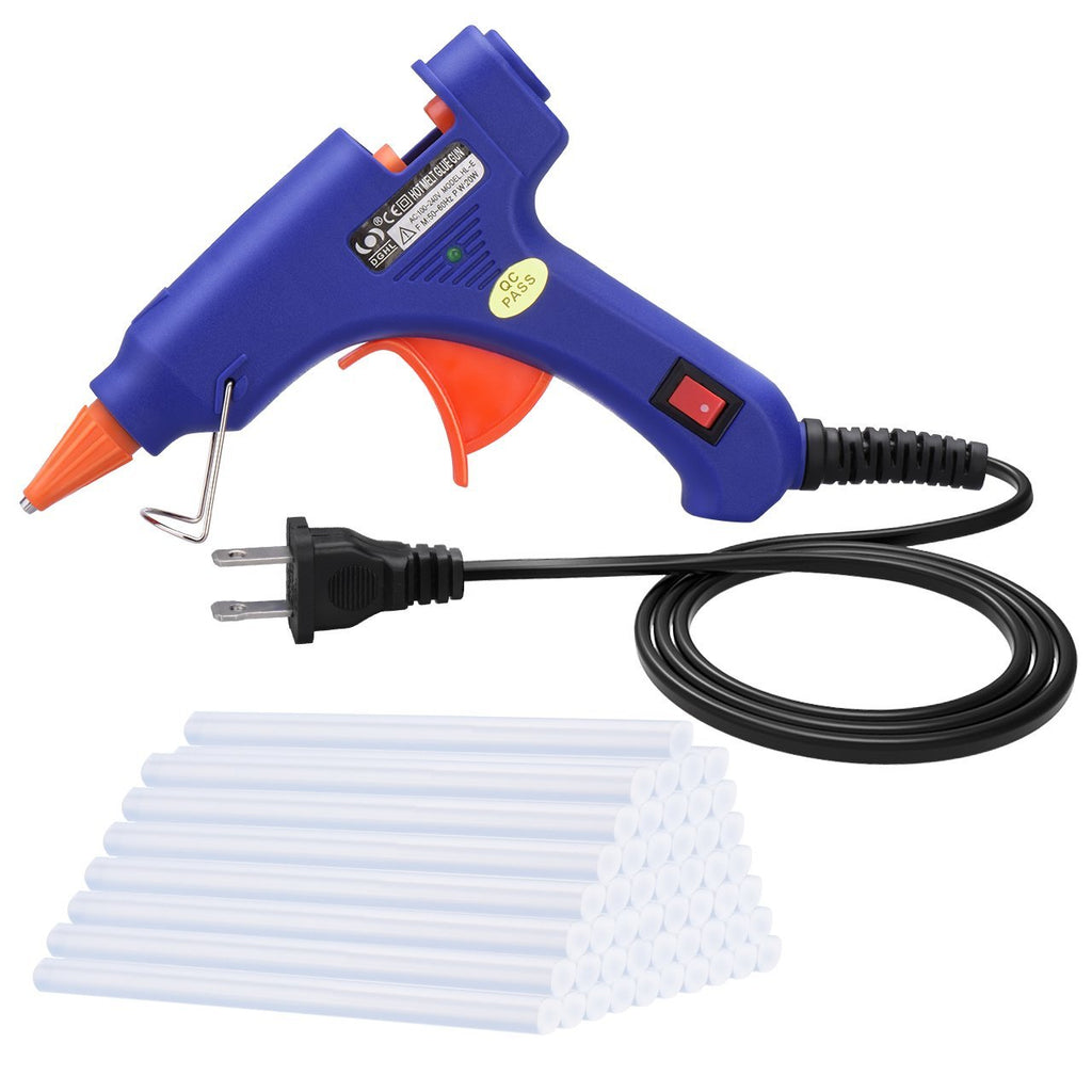 Hot Glue Gun, Patec Mini Heating Hot Melt Glue Gun with 50pcs Melt Glue Sticks