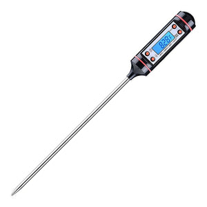 Quick Response& Accurate,Patec Blue Backlight LCD Screen Digital Kitchen Cooking Thermometer